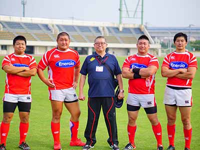 中国電力ラグビー部試合帯同